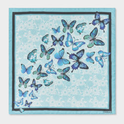 Foulard 100% Seta 70x70 cm - immagine 3