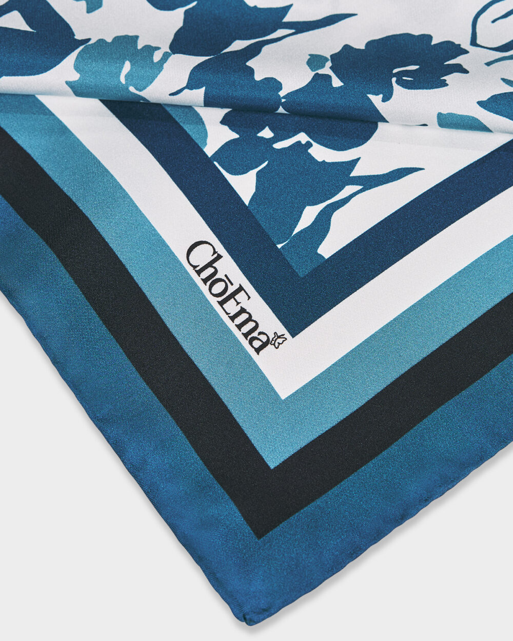 Foulard 100% Seta Foglie 70x70 cm