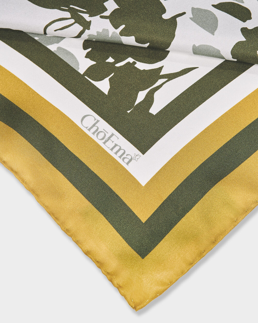 Foulard 100% Seta Foglie 70x70 cm
