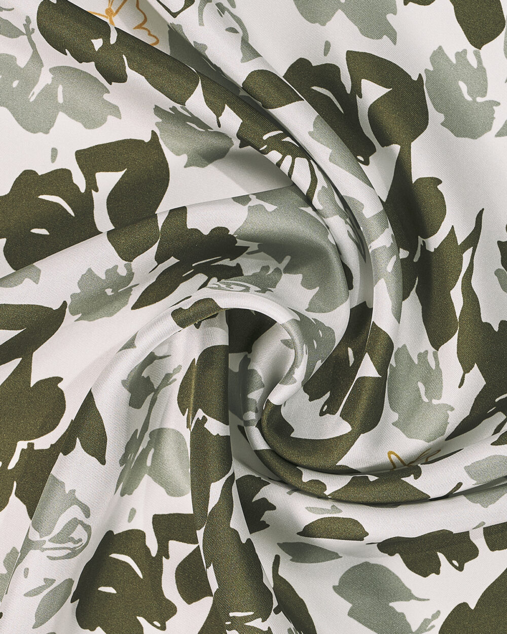 Foulard 100% Seta Foglie 70x70 cm - immagine 3