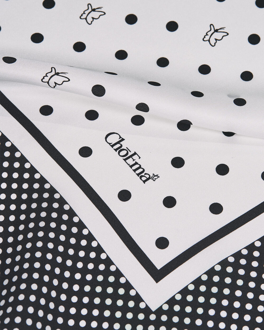 Foulard 100% Seta Pois 70x70 cm