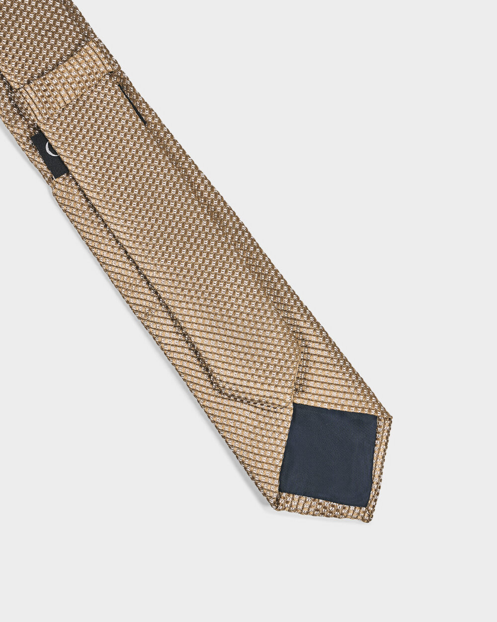 Cravatta Dorata 100% Seta 6x140 cm - immagine 3