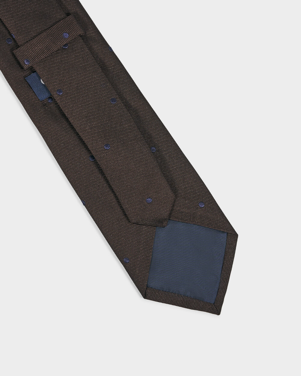 Cravatta Pois 100% Seta 8x140 cm - immagine 3