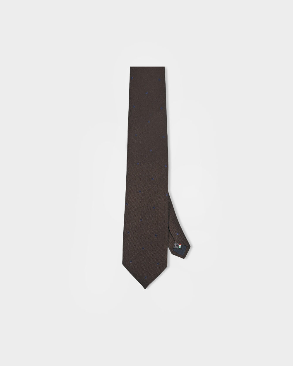 Cravatta Pois 100% Seta 8x140 cm - immagine 2
