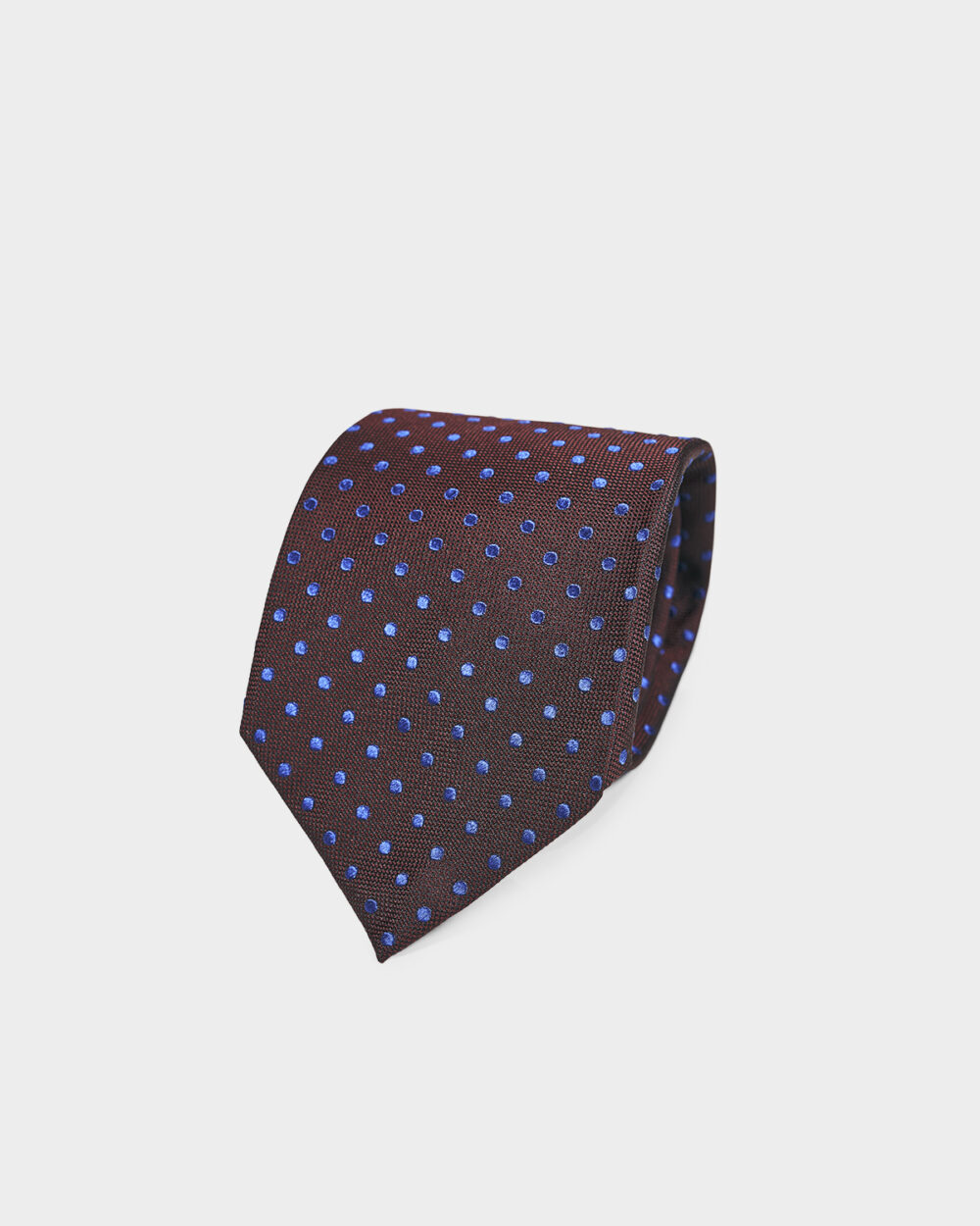 Cravatta Pois 100% Seta 8x140 cm
