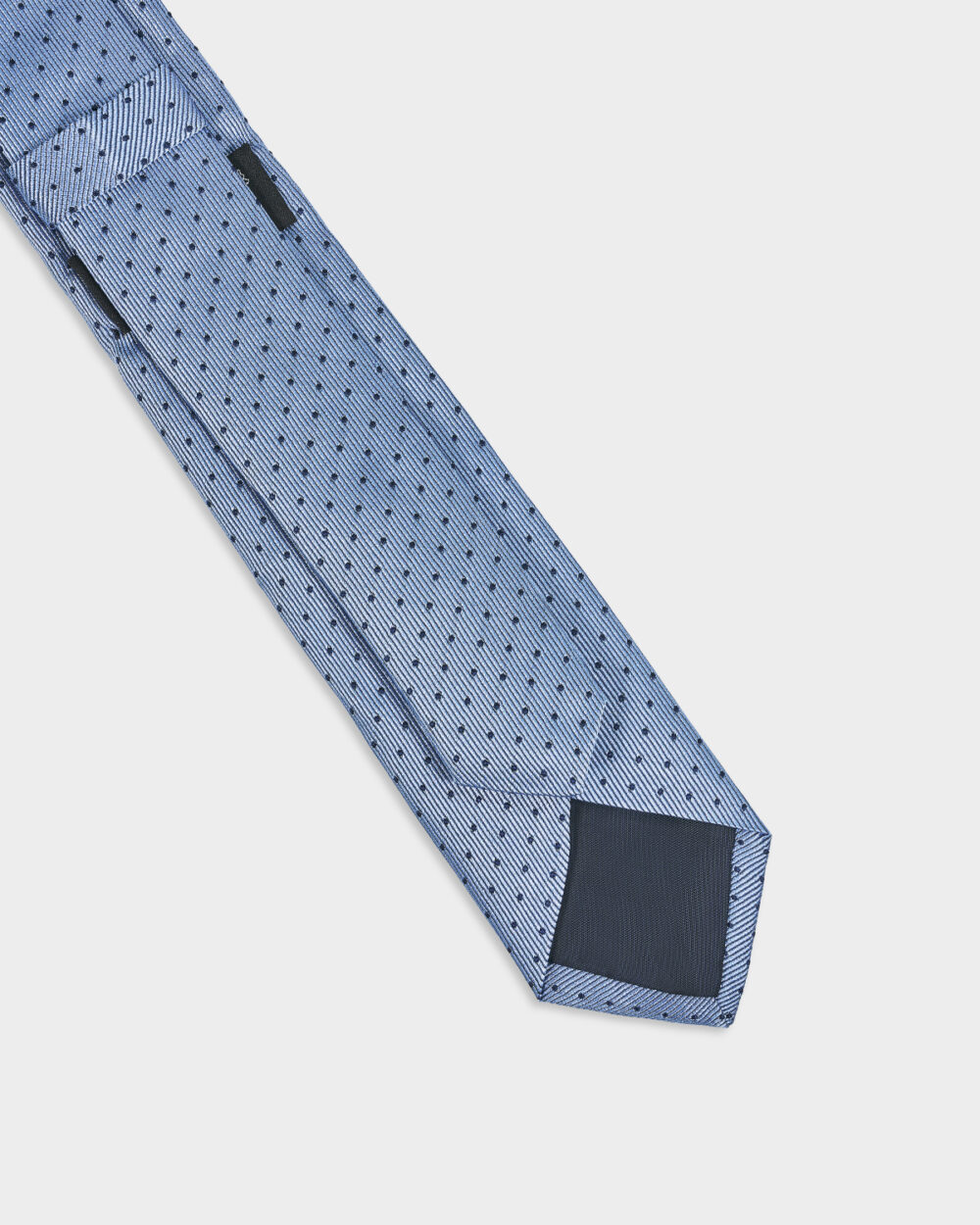 Cravatta Blu 100% Seta 6x140 cm - immagine 3
