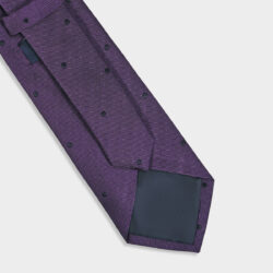 Cravatta Pois 100% Seta 8x140 cm - immagine 3