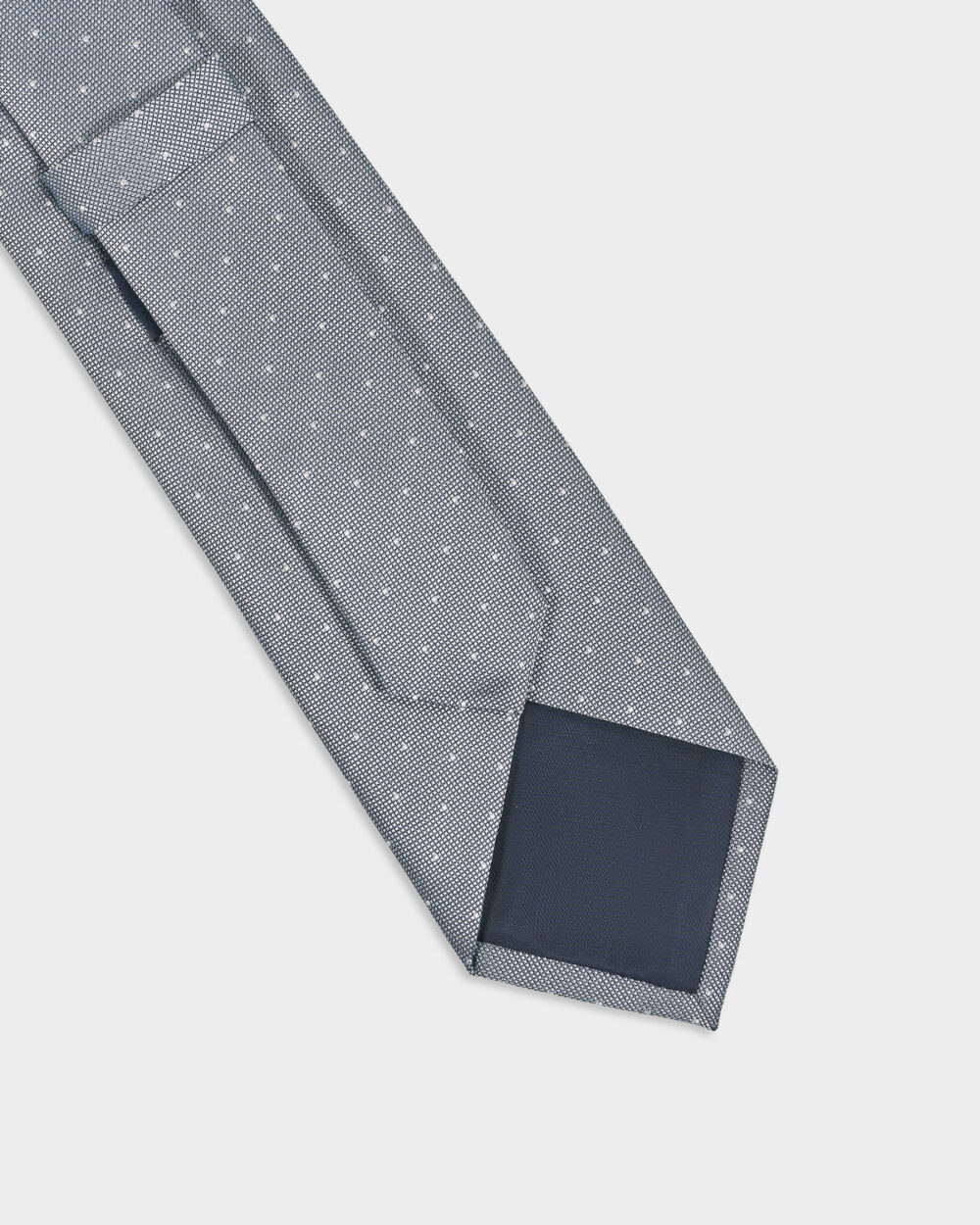 Cravatta Pois 100% Seta 8x140 cm - immagine 3