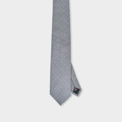 Cravatta Pois 100% Seta 8x140 cm - immagine 2