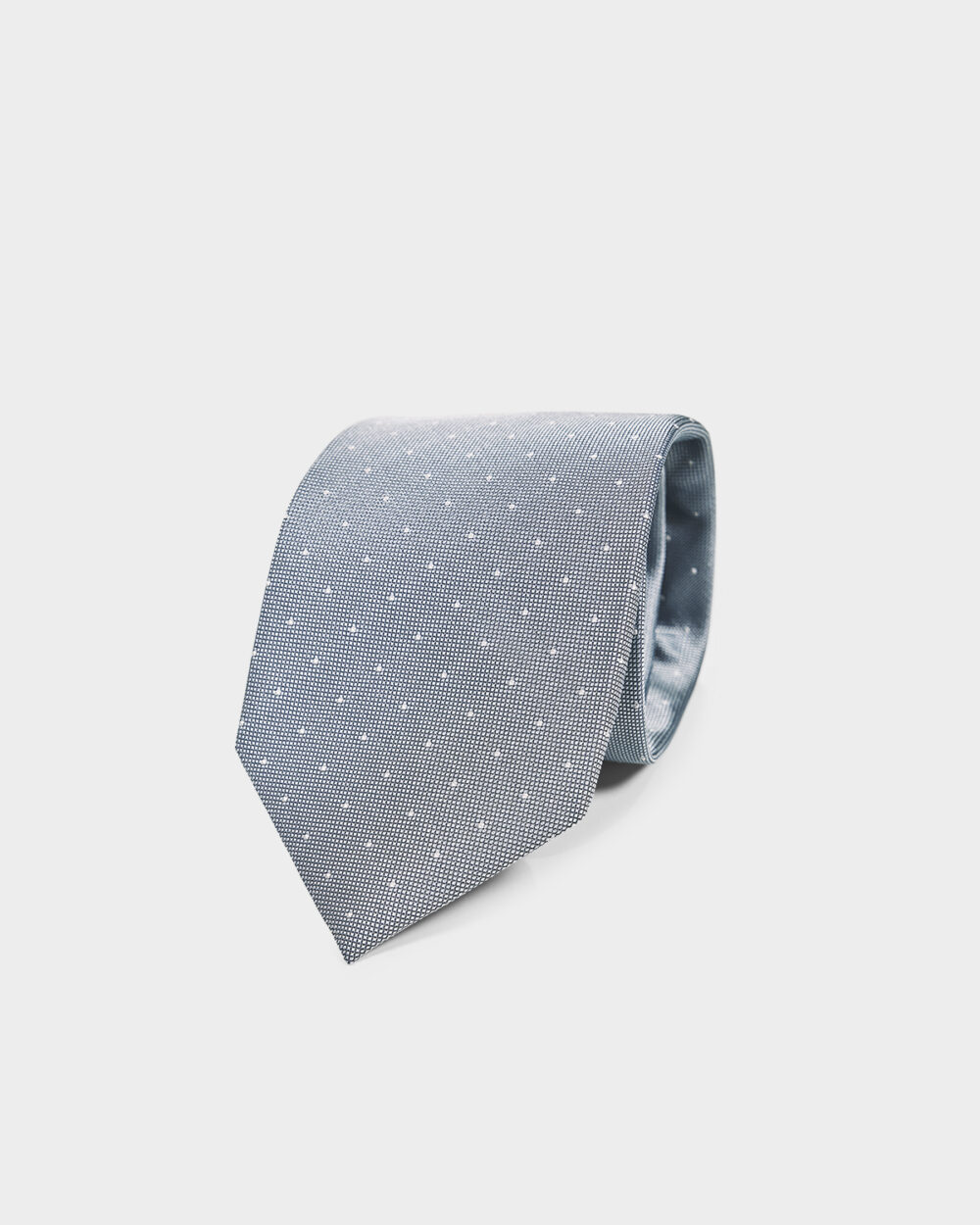 Cravatta Pois 100% Seta 8x140 cm