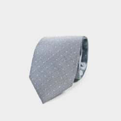 Cravatta Pois 100% Seta 8x140 cm