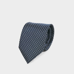 Cravatta Pois 100% Seta 8x140 cm