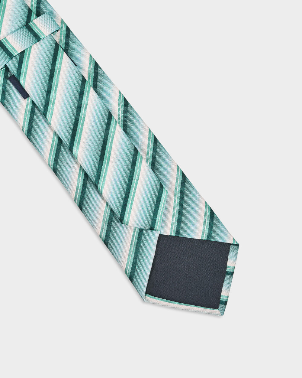 Cravatta Righe 100% Seta 8x140 cm - immagine 3