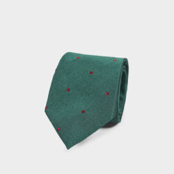 Cravatta Pois 100% Seta 8x140 cm