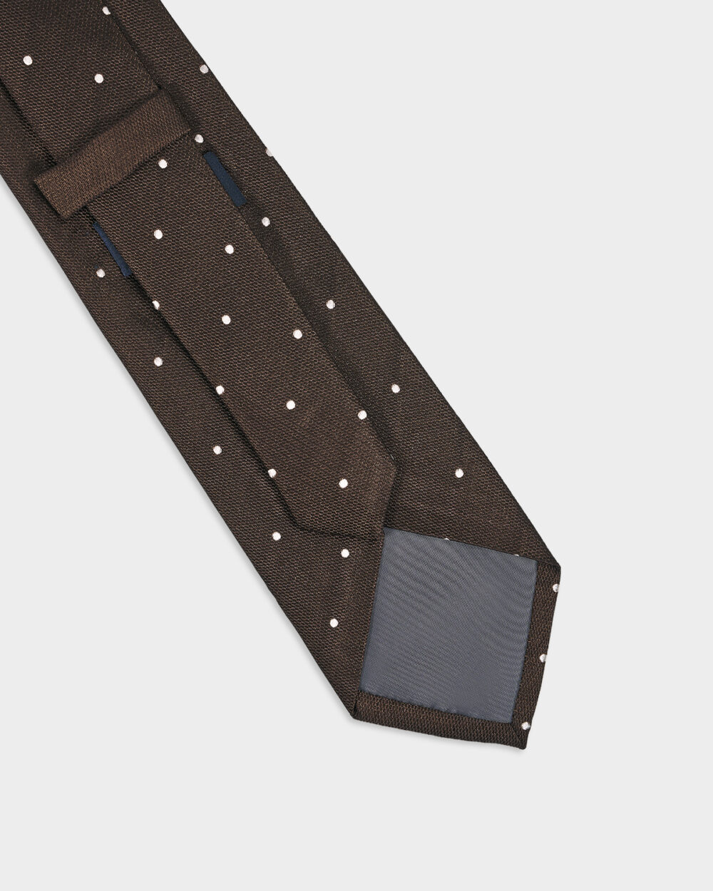 Cravatta Pois 100% Seta 8x140 cm - immagine 3