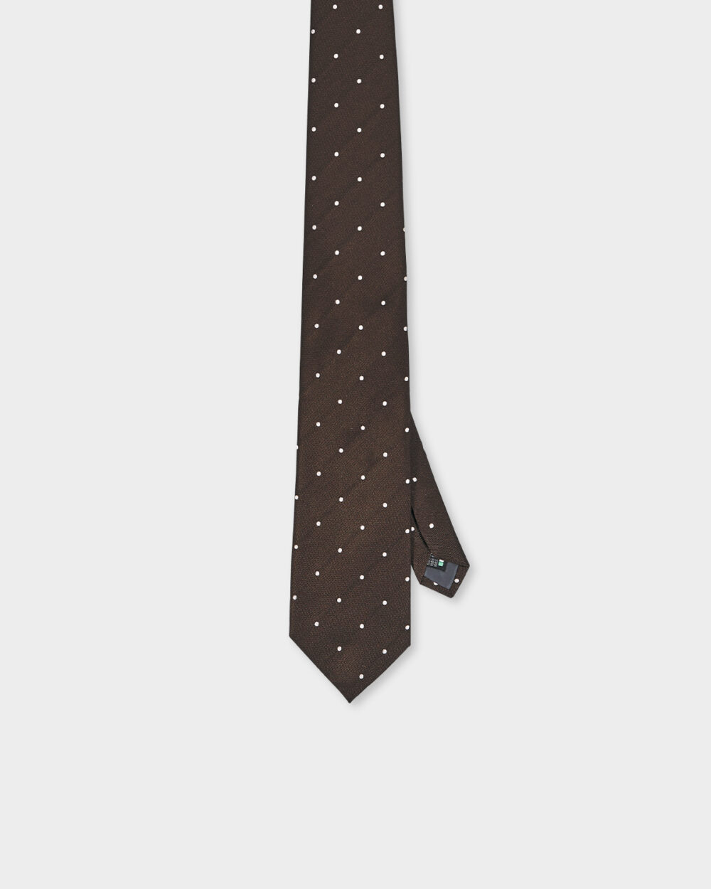 Cravatta Pois 100% Seta 8x140 cm - immagine 2