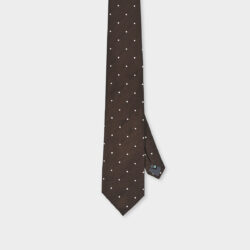Cravatta Pois 100% Seta 8x140 cm - immagine 2