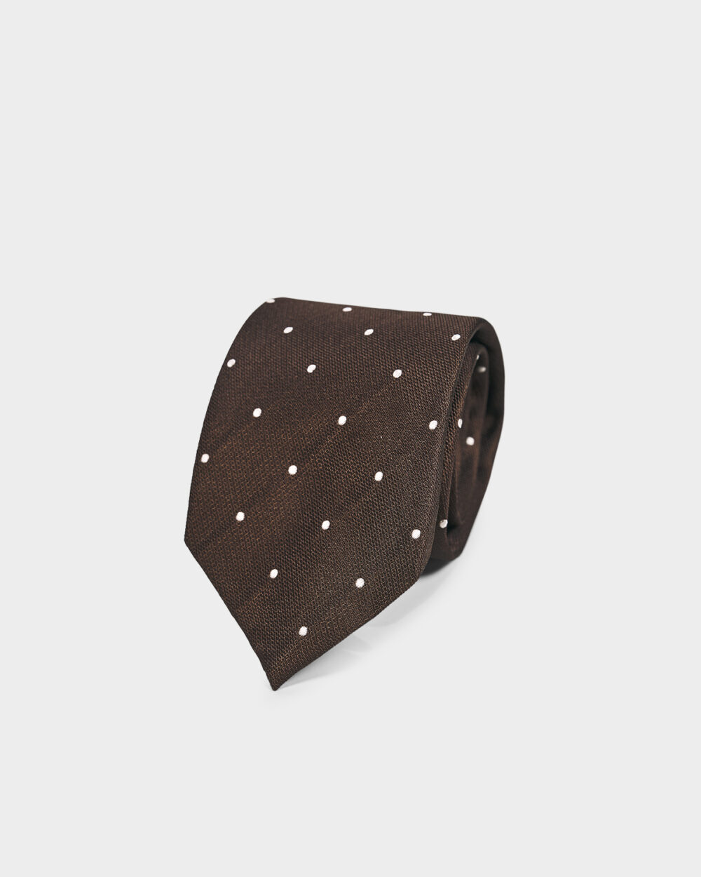 Cravatta Pois 100% Seta 8x140 cm