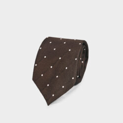 Cravatta Pois 100% Seta 8x140 cm