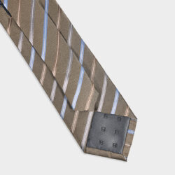 Cravatta Righe 100% Seta 8x140 cm - immagine 3