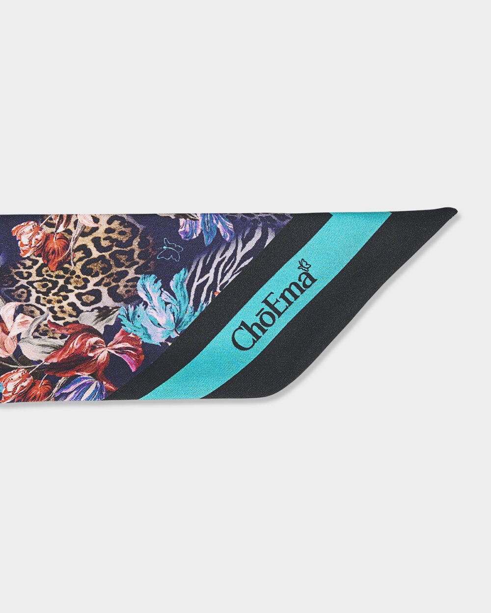 Twilly 100% Seta Leopard 7x190 cm
