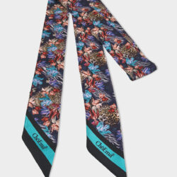 Twilly 100% Seta Leopard 7x190 cm - immagine 3