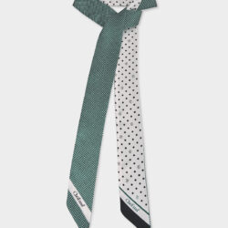 Twilly 100% Seta Pois 7x190 cm - immagine 2