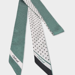 Twilly 100% Seta Pois 7x190 cm - immagine 3