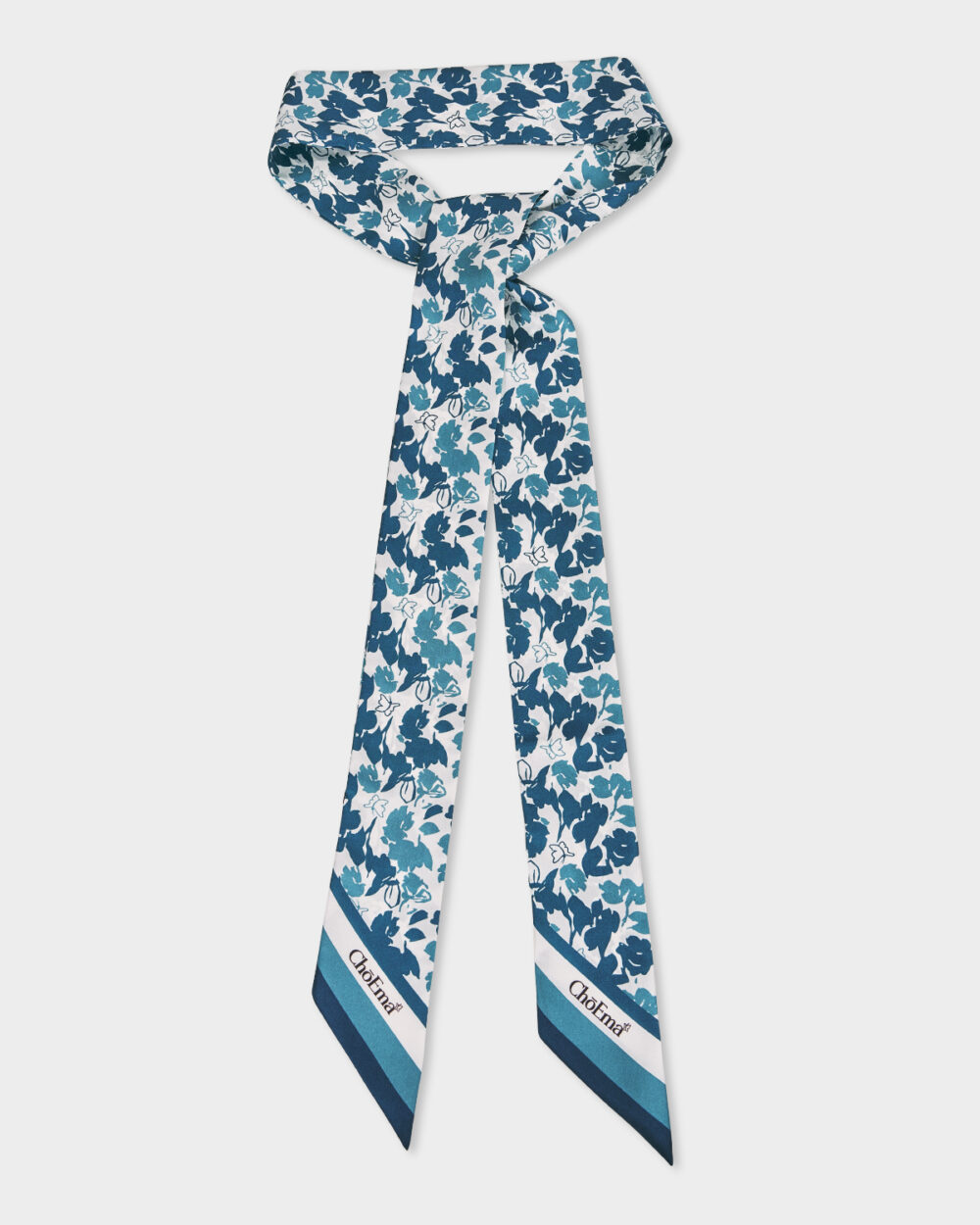 Twilly 100% Seta Foglie 7x190 cm - immagine 2