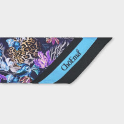 Twilly 100% Seta Leopard 7x190 cm