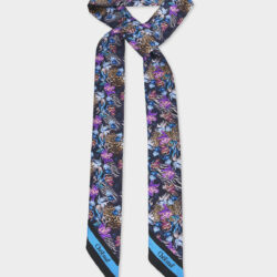 Twilly 100% Seta Leopard 7x190 cm - immagine 2