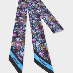 Twilly 100% Seta Leopard 7x190 cm - immagine 3