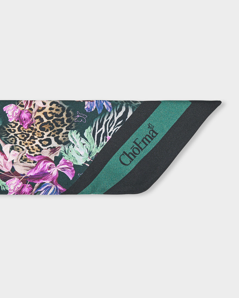 Twilly 100% Seta Leopard 7x190 cm