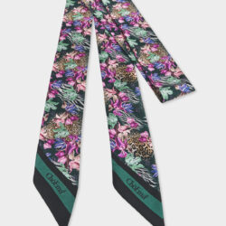 Twilly 100% Seta Leopard 7x190 cm - immagine 3