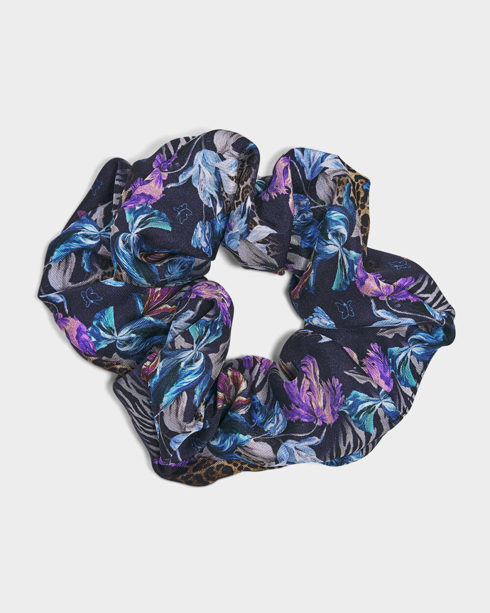 Scrunchie Leopard 100% Seta - immagine 3