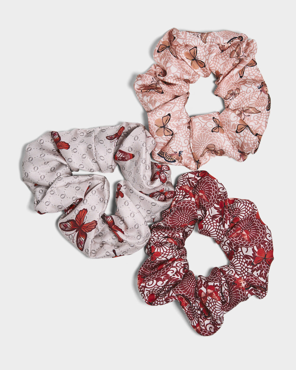 Scrunchie Farfalla 100% Seta - immagine 2