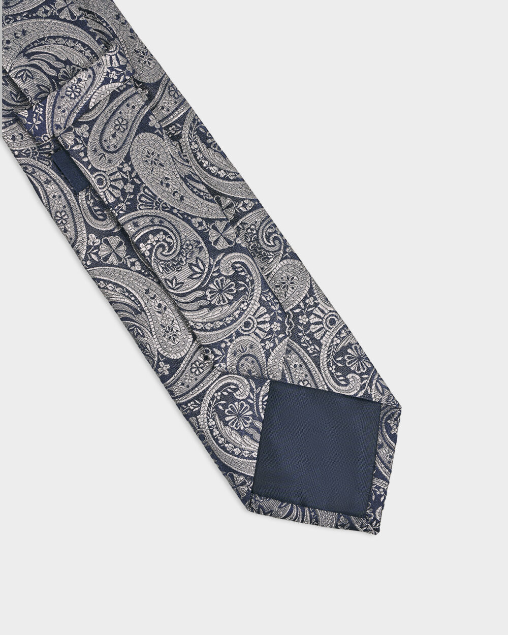Cravatta Paisley 100% Seta 8x140 cm - immagine 3