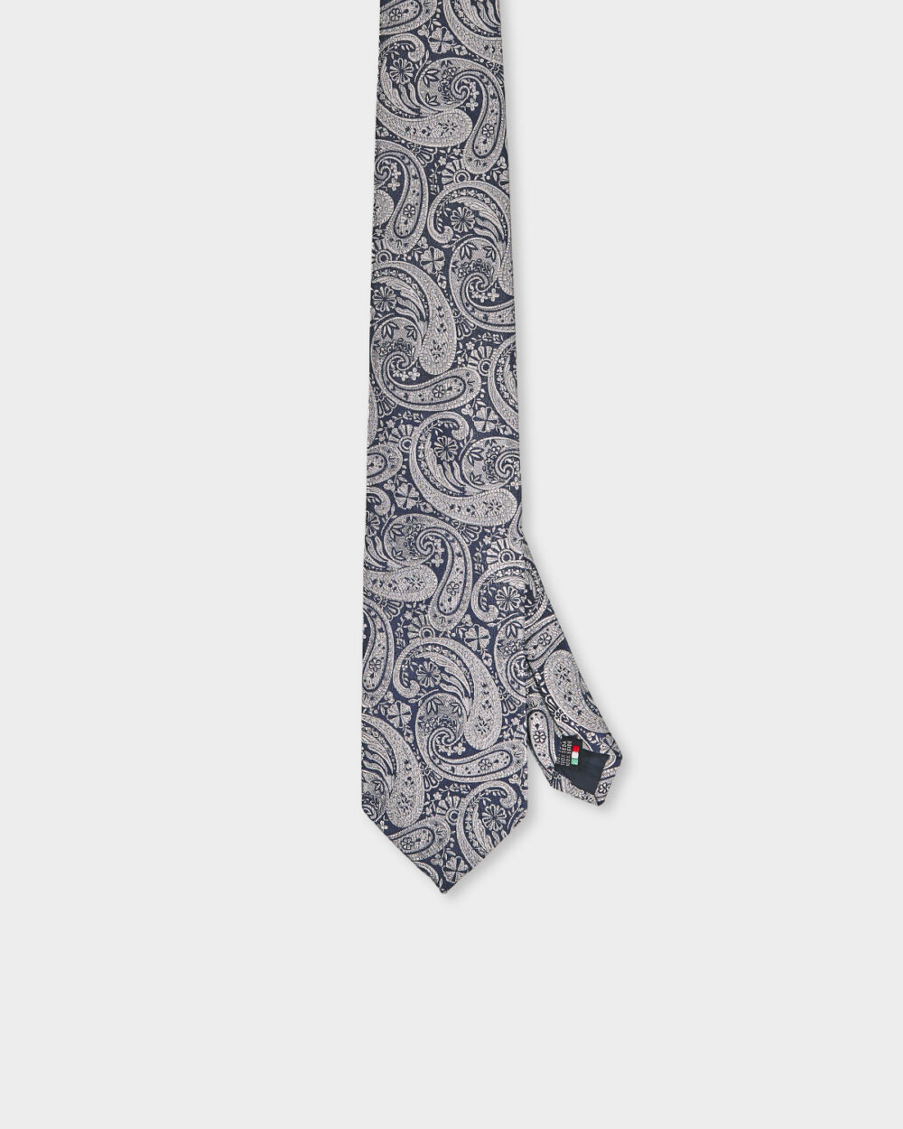 Cravatta Paisley 100% Seta 8x140 cm - immagine 2