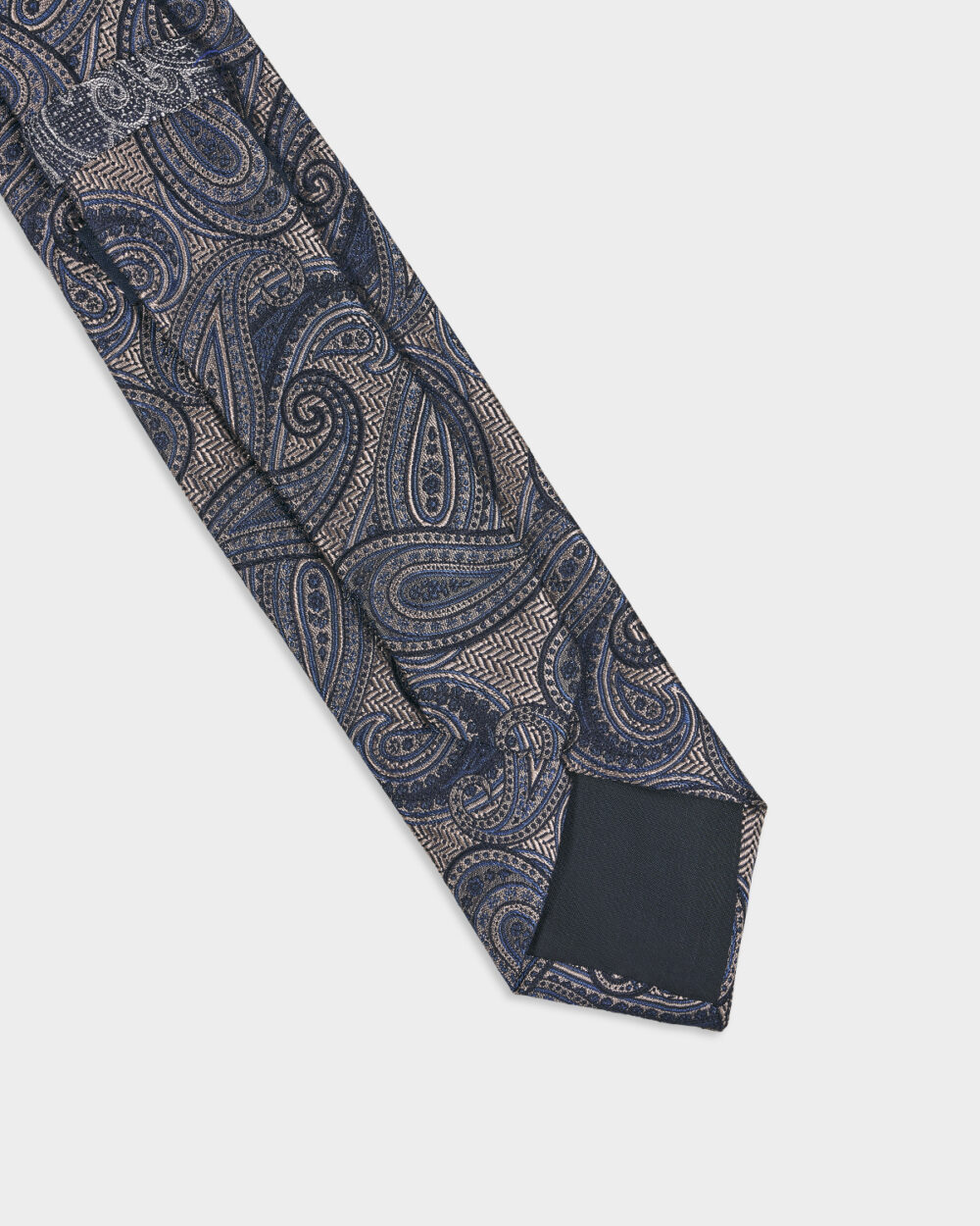 Cravatta Paisley 100% Seta 8x140 cm - immagine 3