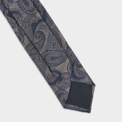 Cravatta Paisley 100% Seta 8x140 cm - immagine 3