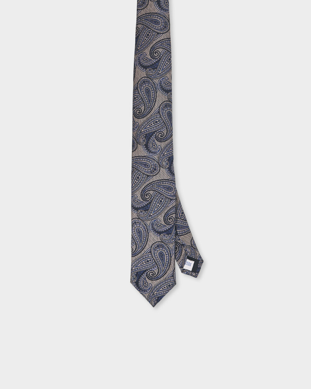Cravatta Paisley 100% Seta 8x140 cm - immagine 2