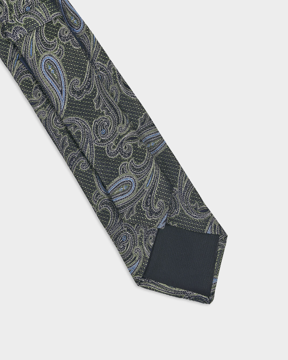 Cravatta Paisley 100% Seta 8x140 cm - immagine 3