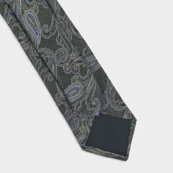 Cravatta Paisley 100% Seta 8x140 cm - immagine 3