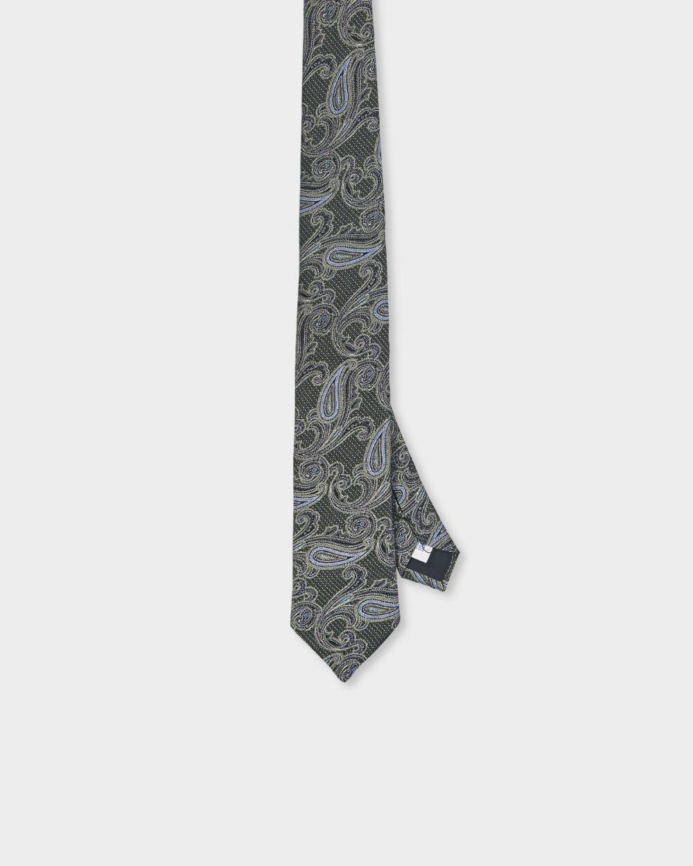 Cravatta Paisley 100% Seta 8x140 cm - immagine 2