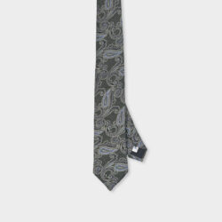 Cravatta Paisley 100% Seta 8x140 cm - immagine 2