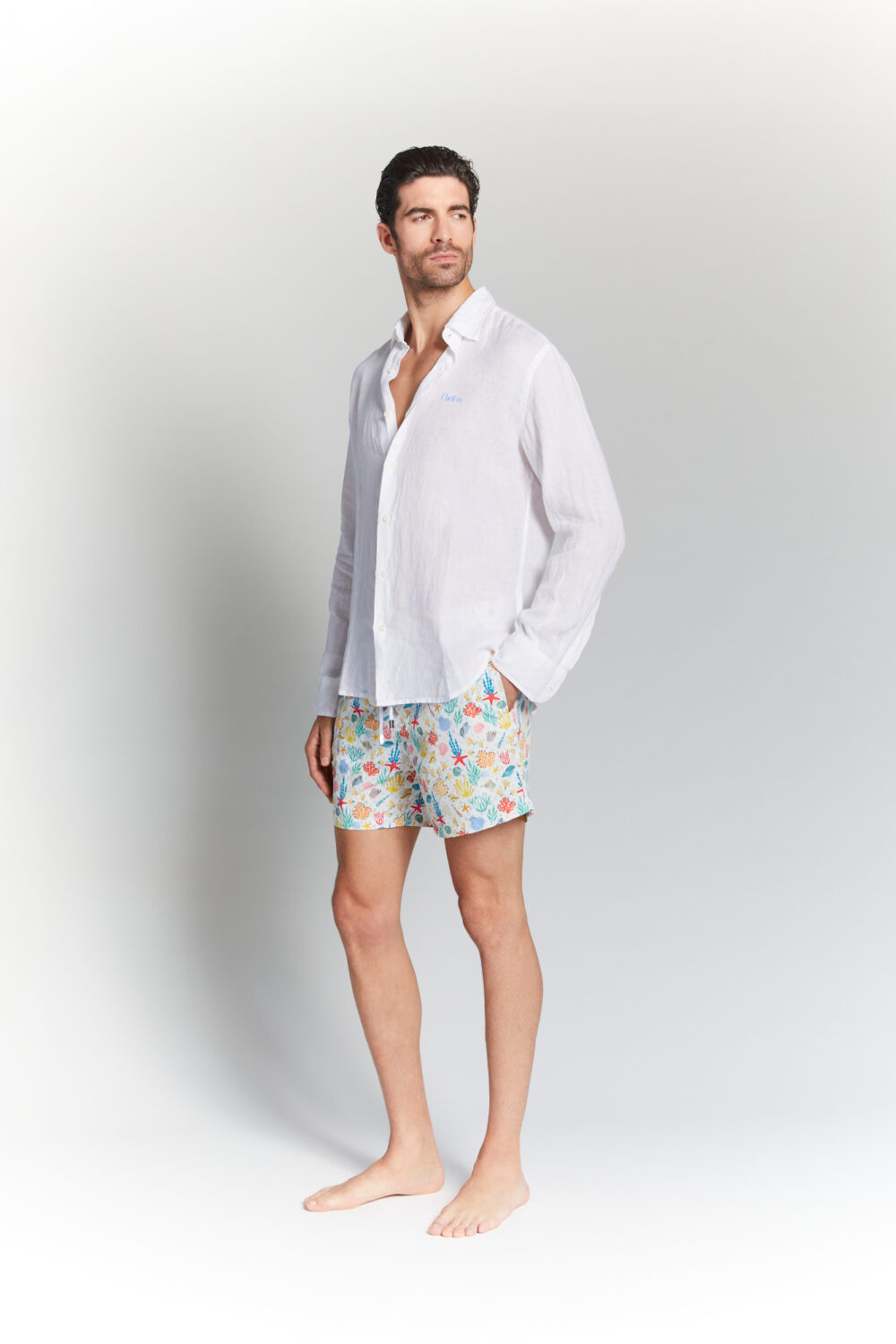 Camicia 100% Lino Bianca - immagine 2