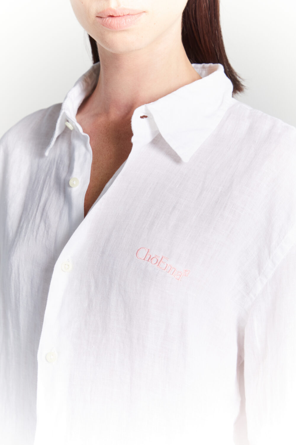 Camicia 100% Lino Bianca - immagine 2