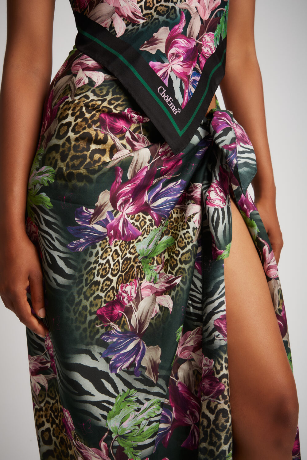 Pareo Stampa Leopard Verde - immagine 2