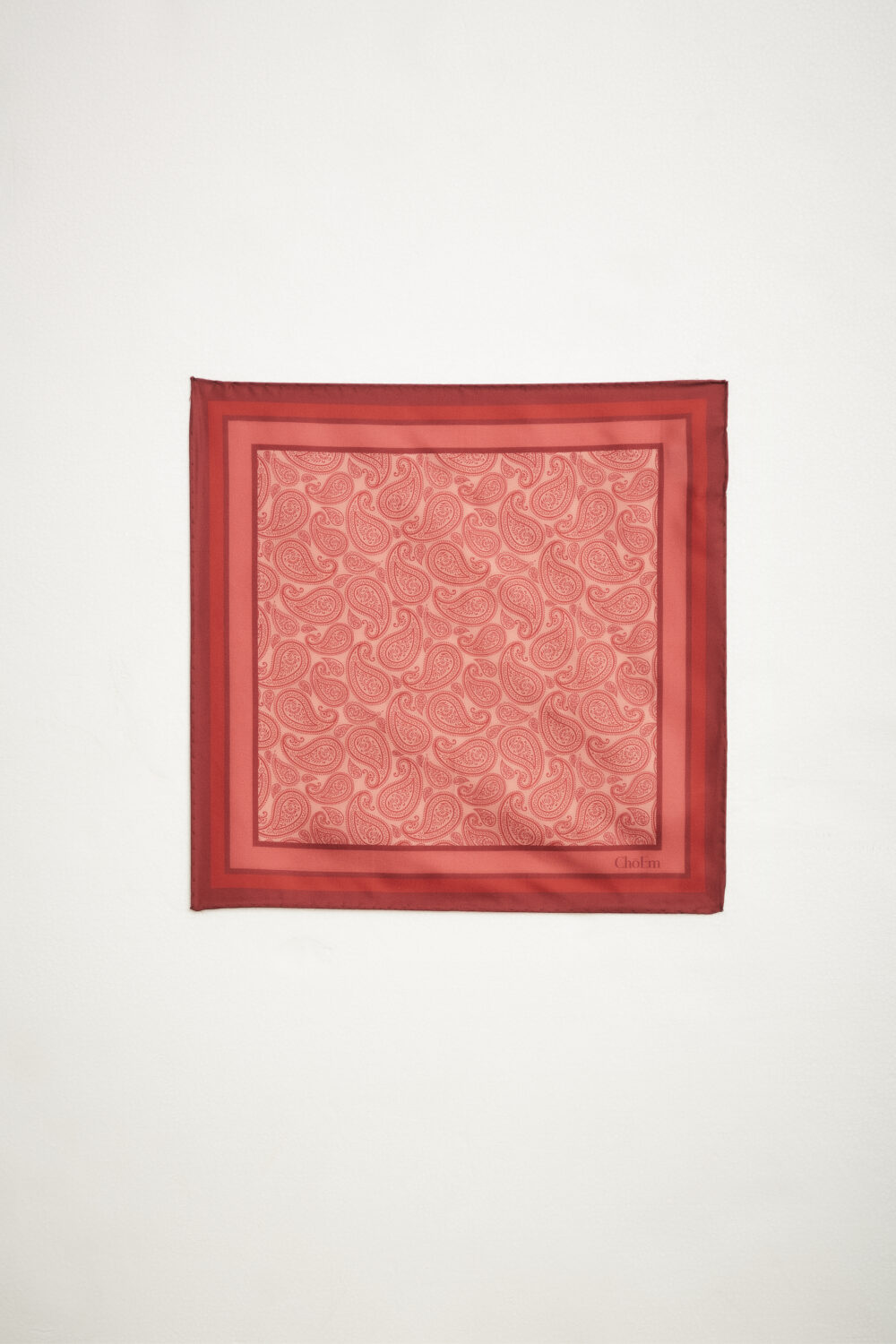Pochette Paisley 100% Seta 30×30 cm - immagine 2