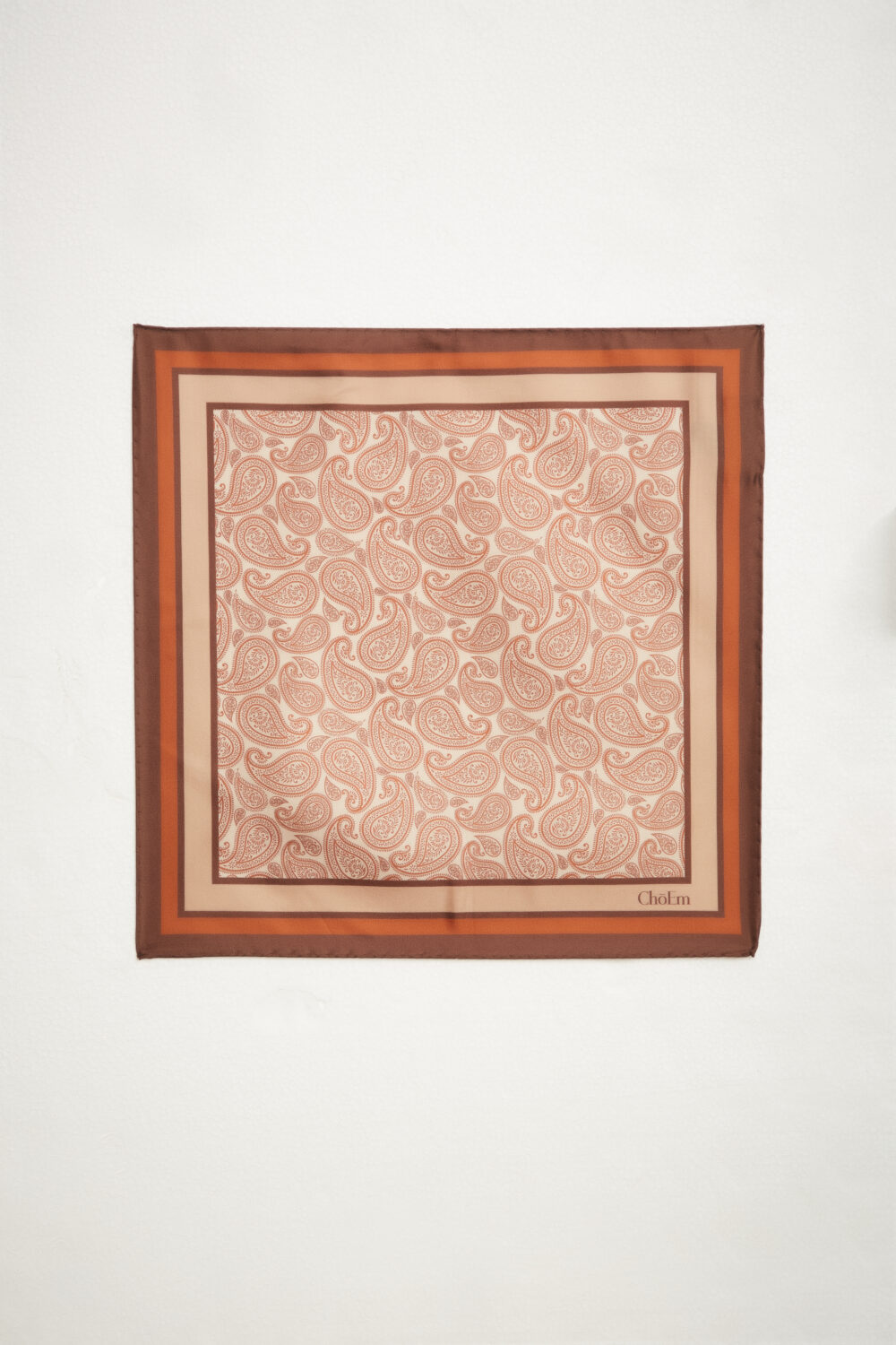 Pochette Paisley 100% Seta 30x30 cm - immagine 2